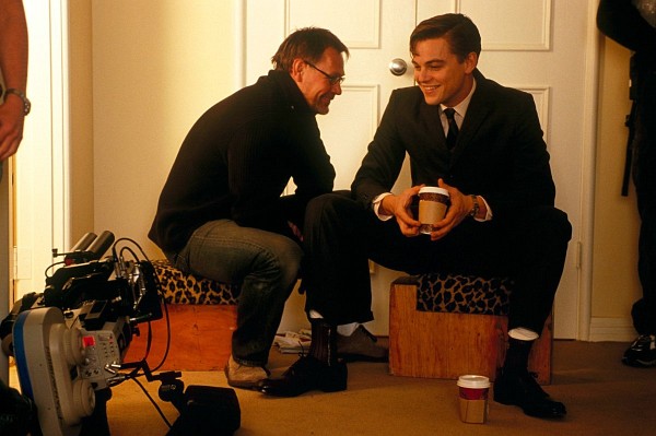Leonardo DiCaprio and Janusz Kaminski in Catch Me If You Can