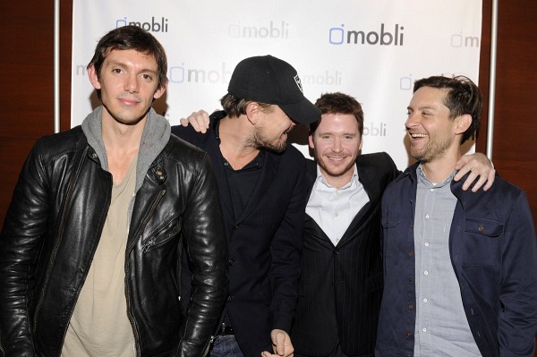 Leonardo DiCaprio, Lukas Haas, Tobey Maguire and Kevin Connolly
