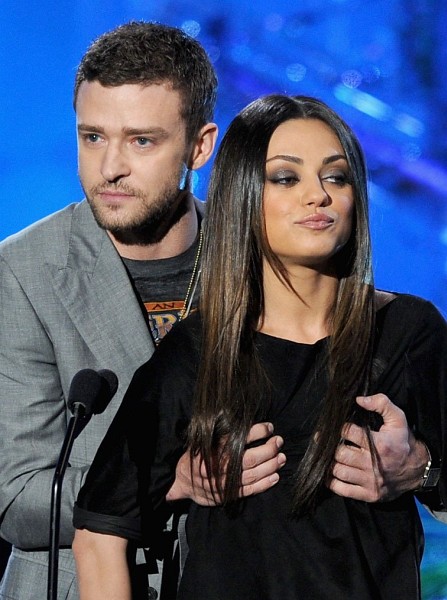 Mila Kunis and Justin Timberlake at event of 2011 MTV Movie Awards