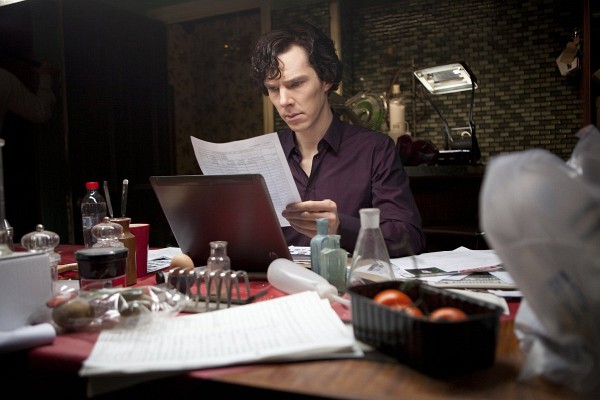 Still of Benedict Cumberbatch in Sherlock