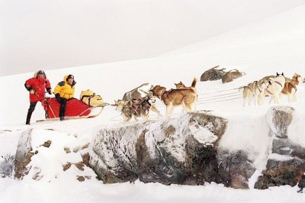 Still of Bruce Greenwood and Paul Walker in Eight Below