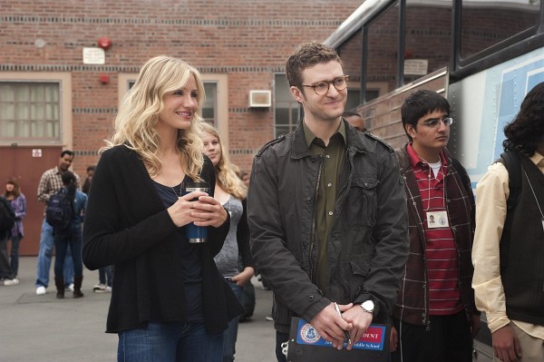 Still of Cameron Diaz and Justin Timberlake in Bad Teacher