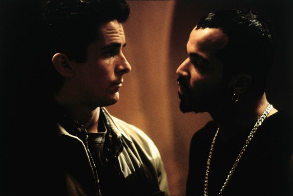 Still of Christian Bale and Jeffrey Wright in Shaft