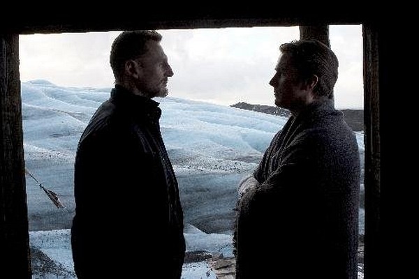 Still of Christian Bale and Liam Neeson in Batman Begins
