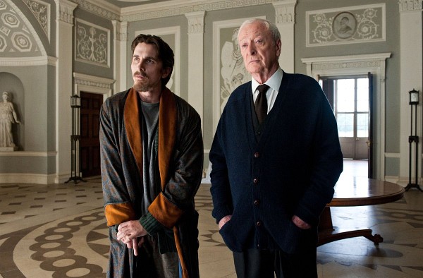 Still of Christian Bale and Michael Caine in The Dark Knight Rises