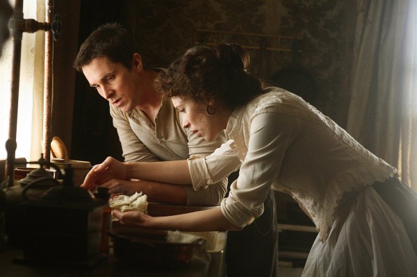 Still of Christian Bale and Rebecca Hall in The Prestige