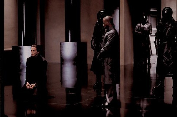 Still of Christian Bale and Taye Diggs in Equilibrium