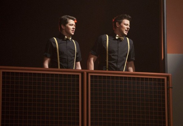 Still of Cory Monteith and Damian McGinty in Glee