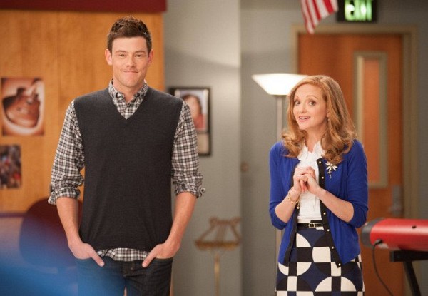 Still of Cory Monteith and Jayma Mays in Glee