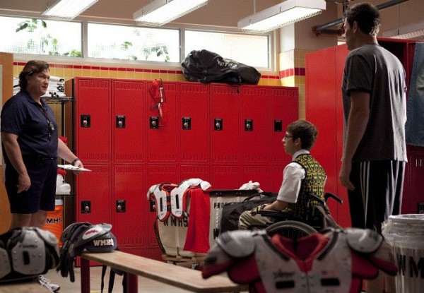 Still of Cory Monteith and Kevin McHale in Glee