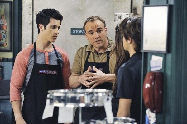 Still of David DeLuise, David Henrie and Selena Gomez in Wizards of Waverly Place