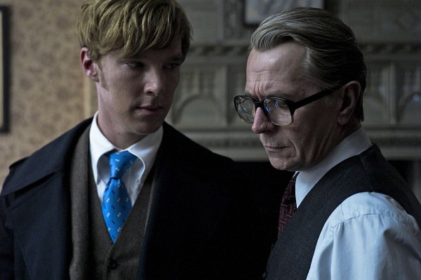 Still of Gary Oldman and Benedict Cumberbatch in Tinker Tailor Soldier Spy