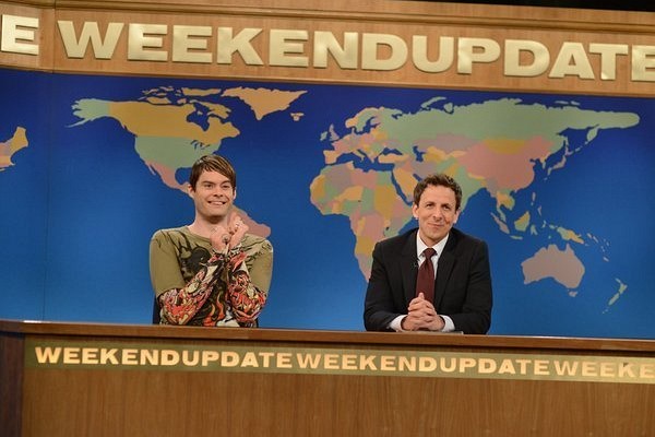 Still of Justin Timberlake and Bill Hader in Saturday Night Live