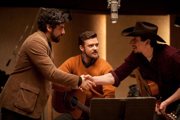 Still of Justin Timberlake, Oscar Isaac and Adam Driver in Inside Llewyn Davis