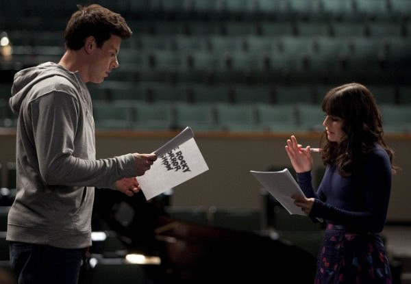Still of Lea Michele and Cory Monteith in Glee