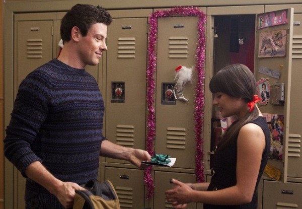 Still of Lea Michele and Cory Monteith in Glee
