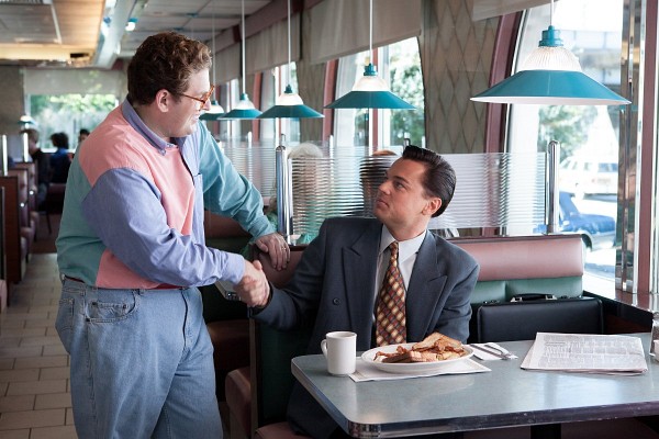 Still of Leonardo DiCaprio and Jonah Hill in The Wolf of Wall Street