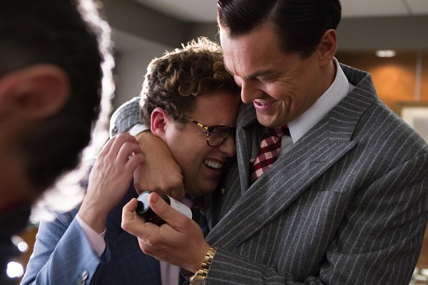 Still of Leonardo DiCaprio and Jonah Hill in The Wolf of Wall Street