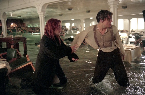 Still of Leonardo DiCaprio and Kate Winslet in Titanic