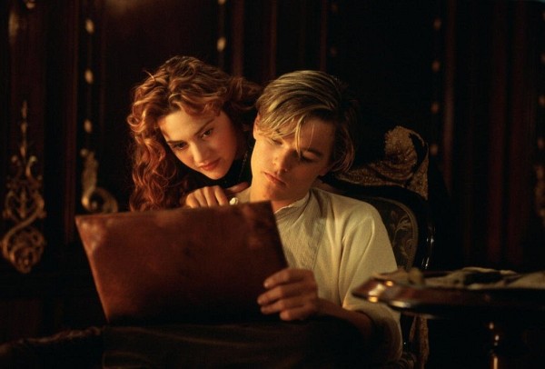 Still of Leonardo DiCaprio and Kate Winslet in Titanic