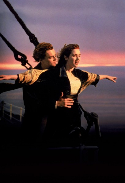 Still of Leonardo DiCaprio and Kate Winslet in Titanic