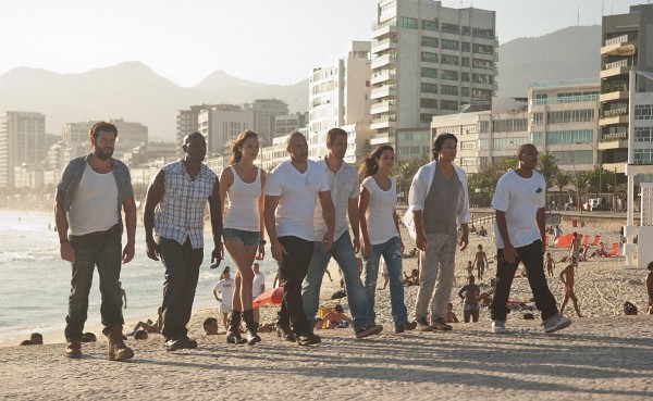 Still of Vin Diesel, Jordana Brewster, Sung Kang, Ludacris, Tyrese Gibson, Paul Walker and Gal Gadot in Fast Five