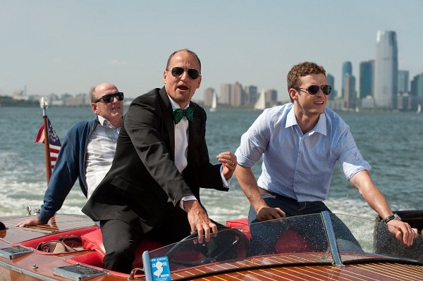 Still of Woody Harrelson, Justin Timberlake and Richard Jenkins in Friends with Benefits