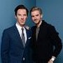 Benedict Cumberbatch and Dan Stevens at event of The Fifth Estate