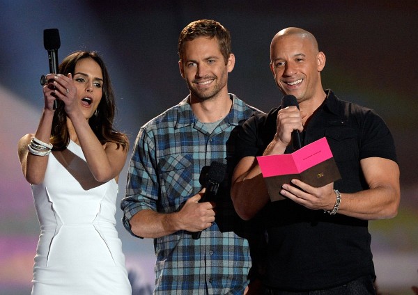 Vin Diesel, Jordana Brewster and Paul Walker at event of 2013 MTV Movie Awards