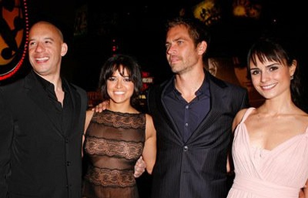 Vin Diesel, Jordana Brewster, Michelle Rodriguez and Paul Walker at event of Fast & Furious